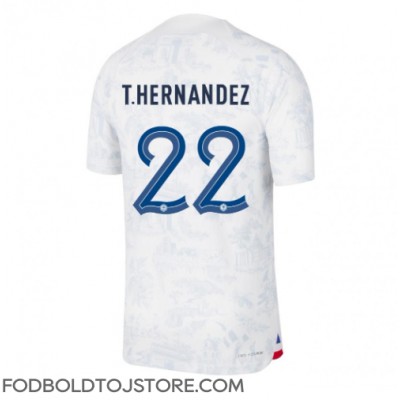 Frankrig Theo Hernandez #22 Udebanetrøje VM 2022 Kortærmet